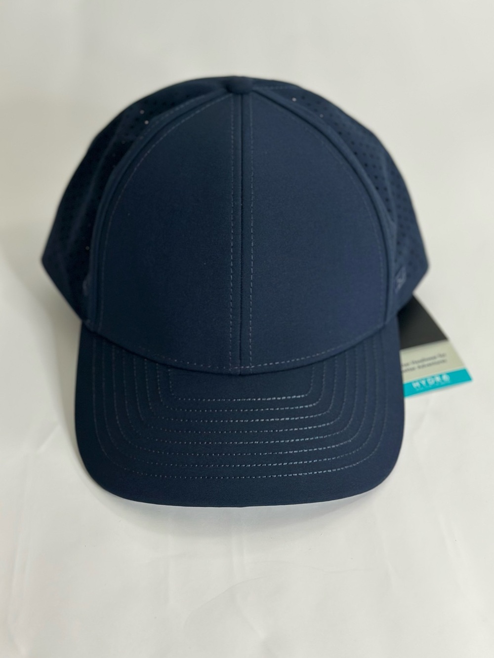 Melin Hydro A-Game Snapback Hat XL Navy Blue Performance Water Resistant Cap NWT